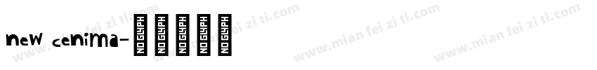 new cenima字体转换